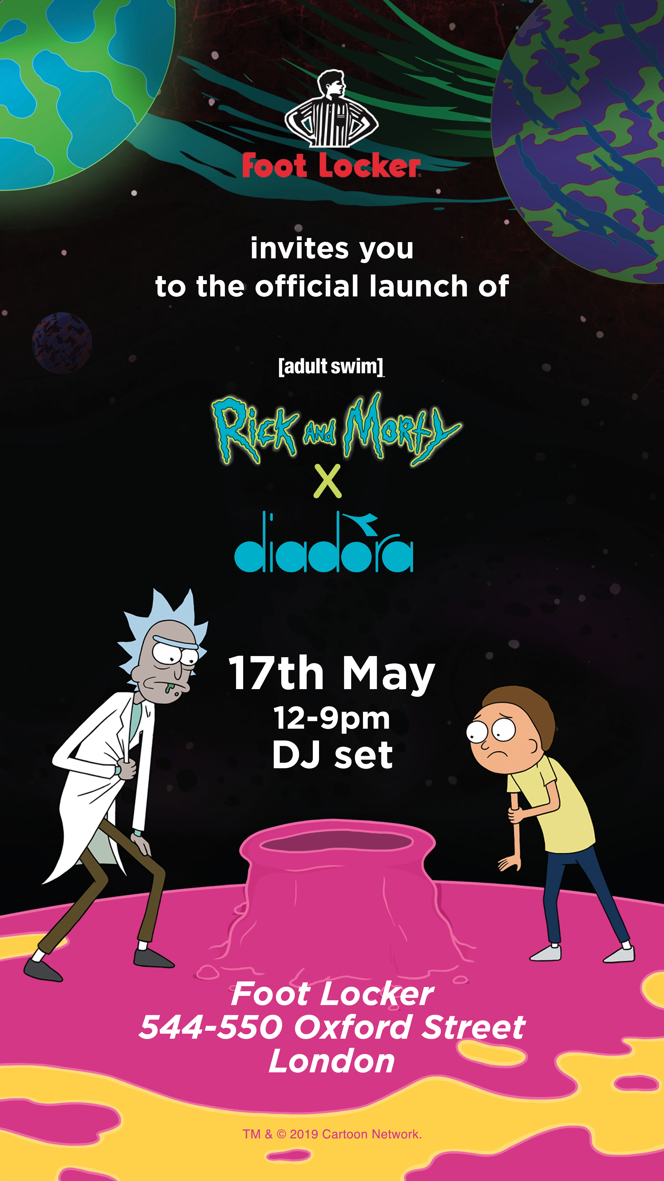 foot locker rick and morty