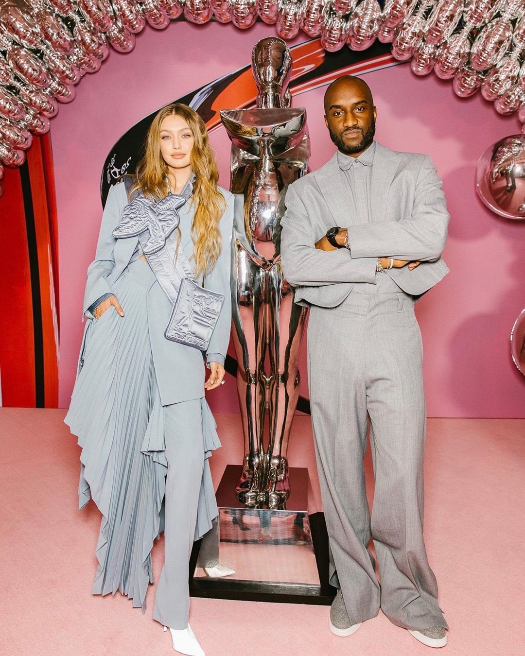 A Tribute to Virgil Abloh: Gigi Hadid in Louis Vuitton by Stevie