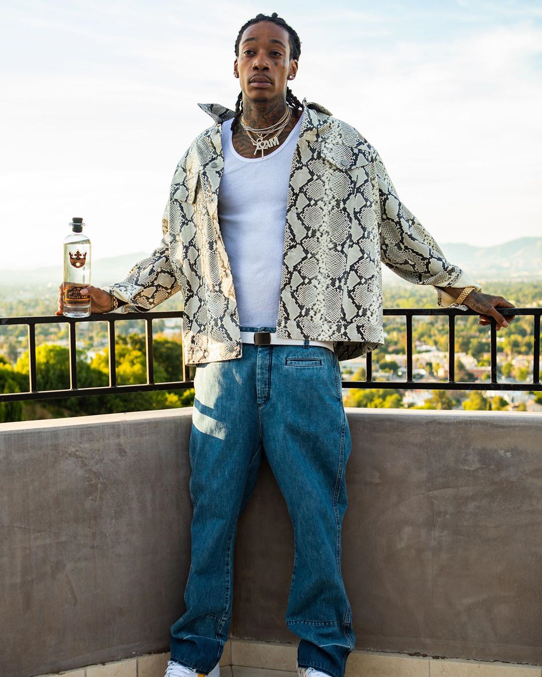 SPOTTED: Wiz Khalifa in 1017 ALYX 9SM Snake Print Jacket