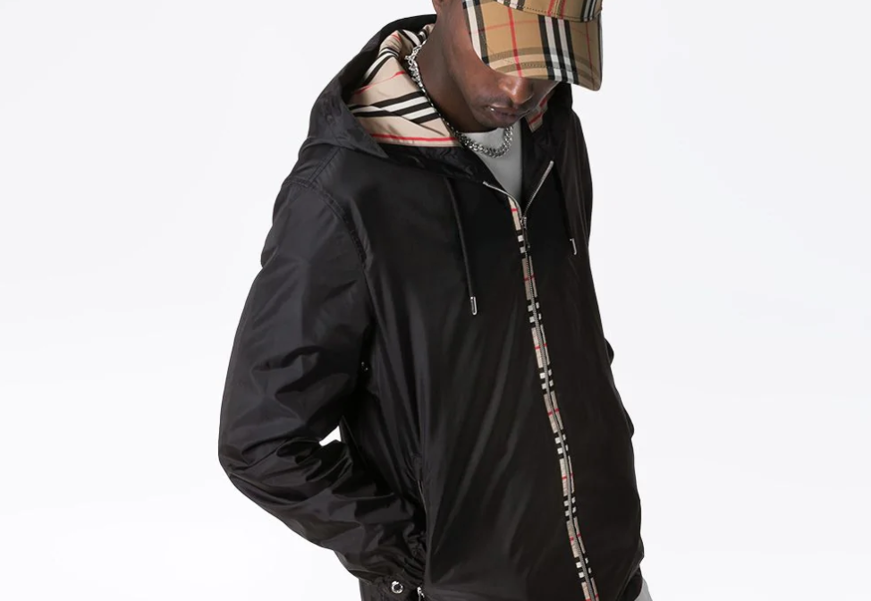 PAUSE or Skip: Burberry Icon Stripe Zipped Jacket