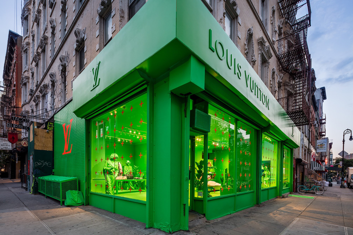 Louis Vuitton Store Greene Street Soho New York City Stock Photo