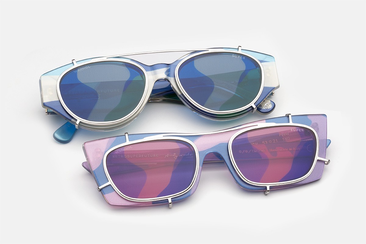 RETROSUPERFUTURE Drop Andy Warhol Camo Print Sunglasses