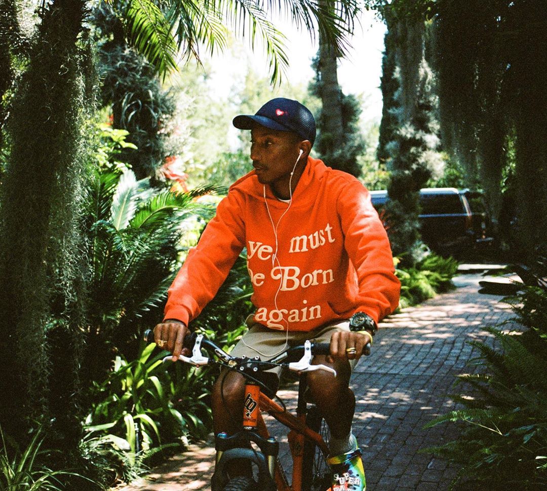 SPOTTED: Pharrell Williams Goes Cycling in Cactus Plant Flea Market