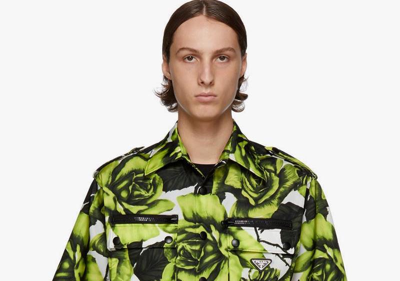 PAUSE or Skip: Prada’s Neon-Hued Rose Print Bowling Shirt