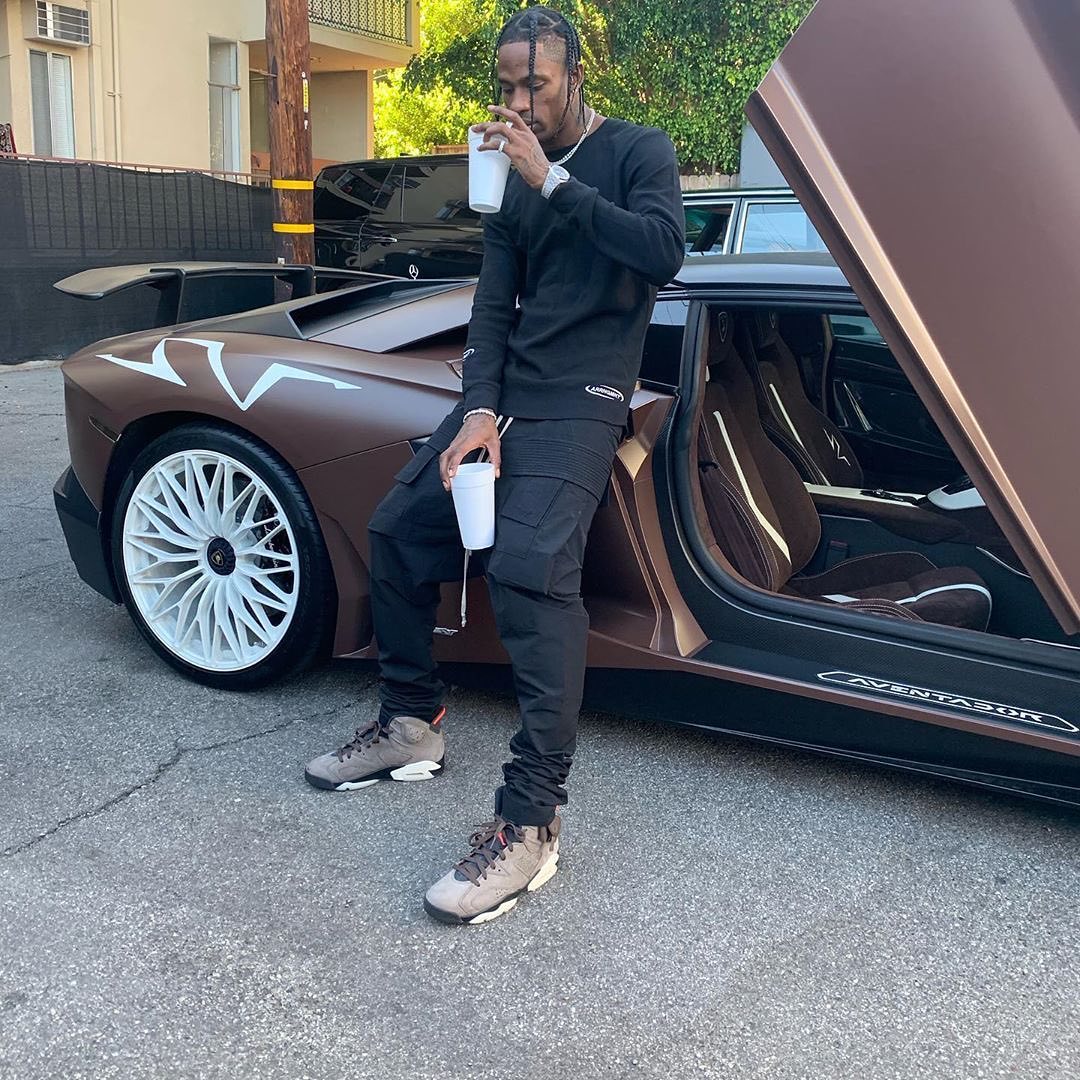 SPOTTED: Travis Scott Shows Off Custom Lambo in Rick Owens - PAUSE Online | Men's Fashion ...