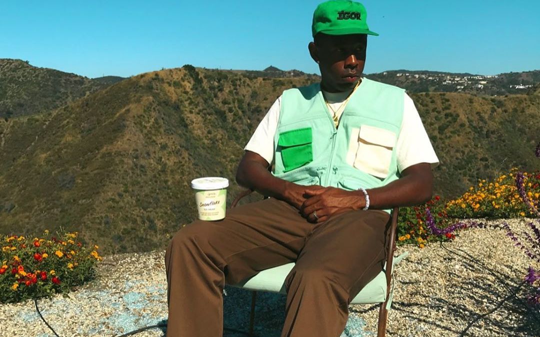 SPOTTED: Tyler, The Creator Goes Green for New Ice Cream Drop