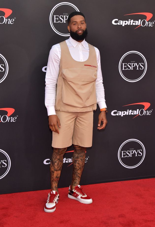 SPOTTED: Odell Beckham Jr Attends the ESPYs in Prada