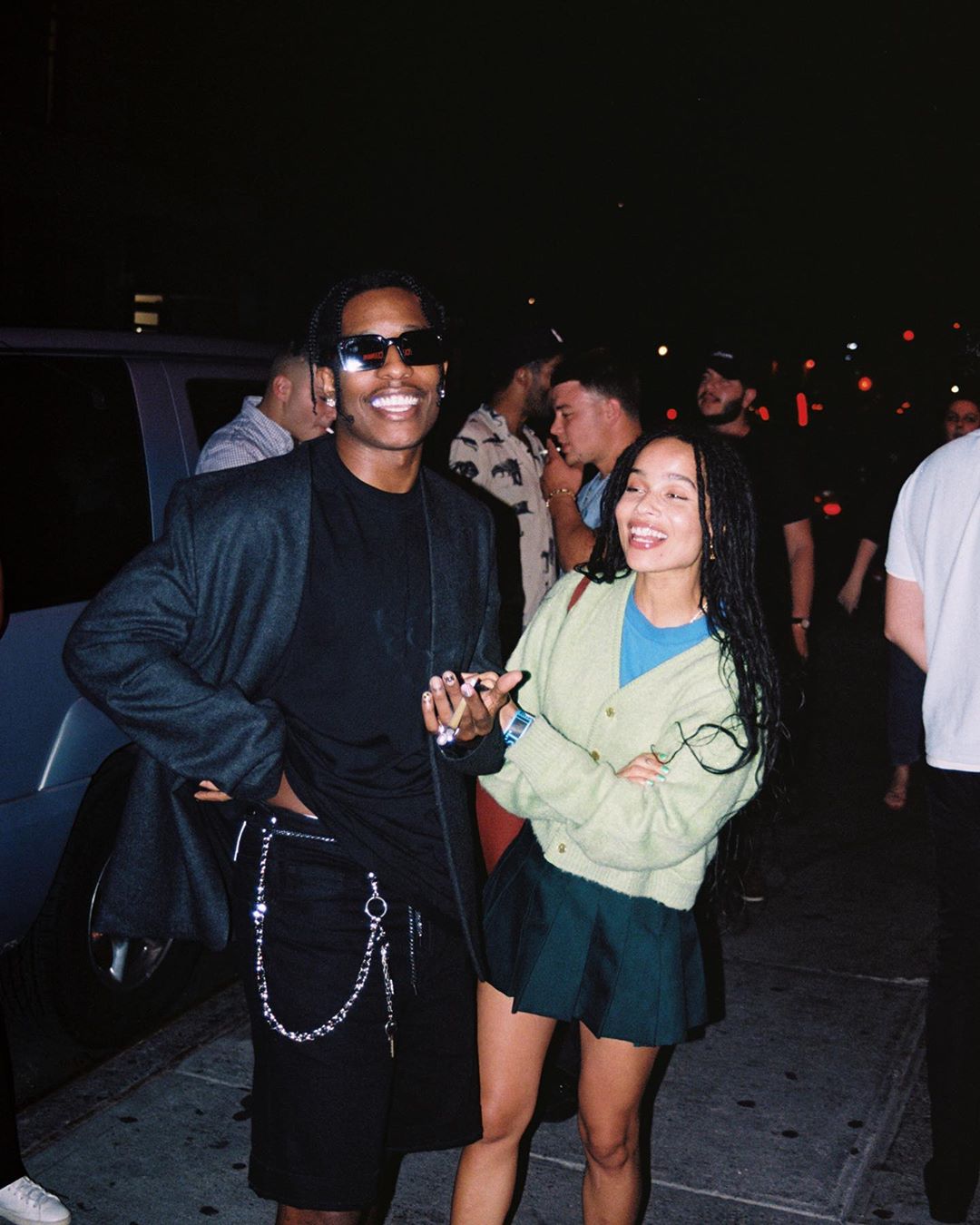 SPOTTED: ASAP Rocky Celebrates His Return in All-Black-Everything