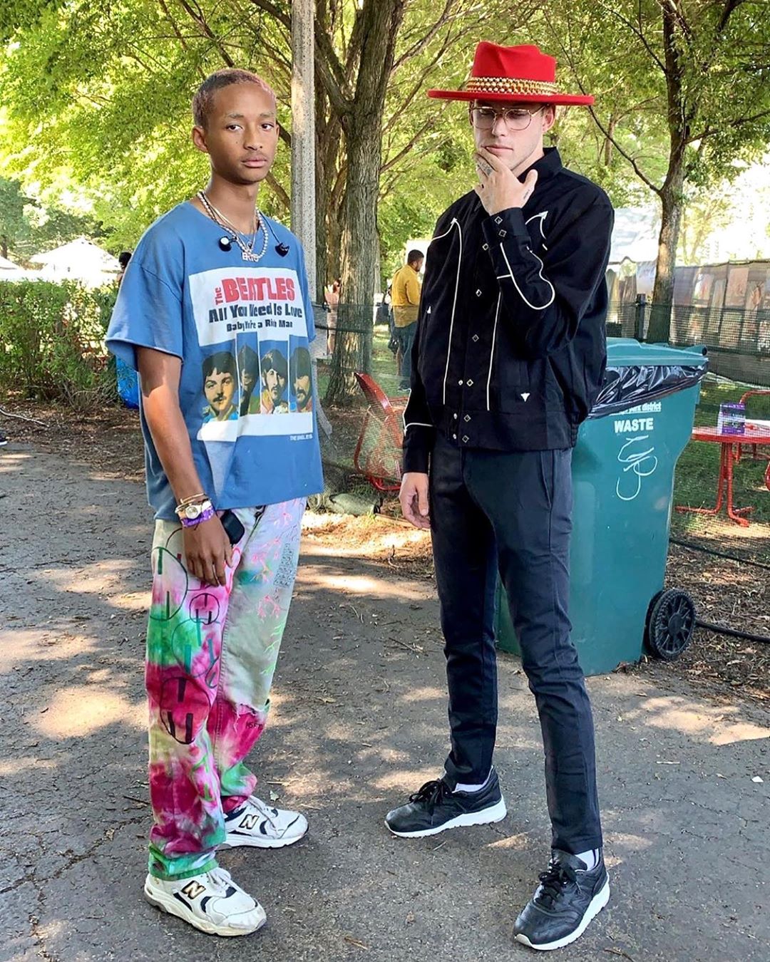 SPOTTED: Jaden Smith with Harry Hudson in MSFTSrep & New Balance