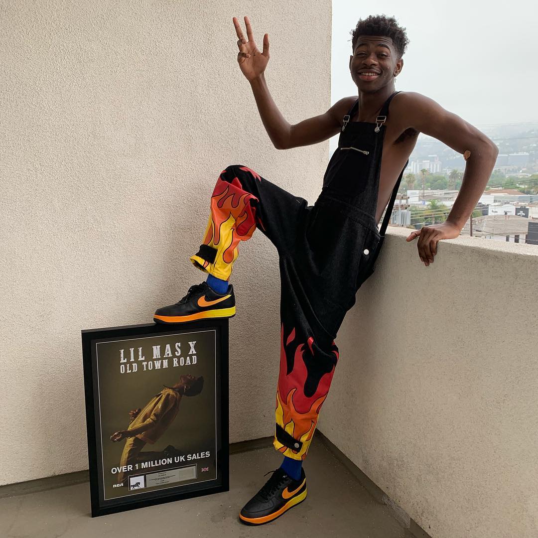 SPOTTED: Lil Nas X Celebrates 1 Million UK Sales in Bobby Abley & Nike