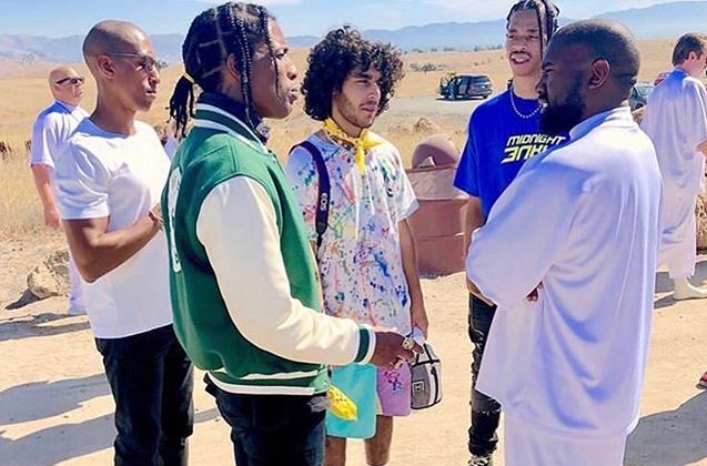 SPOTTED: A$AP Rocky Attends Kanye West’s Sunday Service in Lacoste x Golf Wang