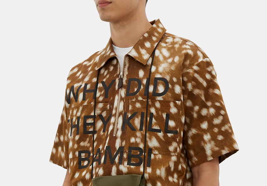 PAUSE or Skip: Burberry’s “WHY DID THEY KILL BAMBI?” Zip-Up Shirt