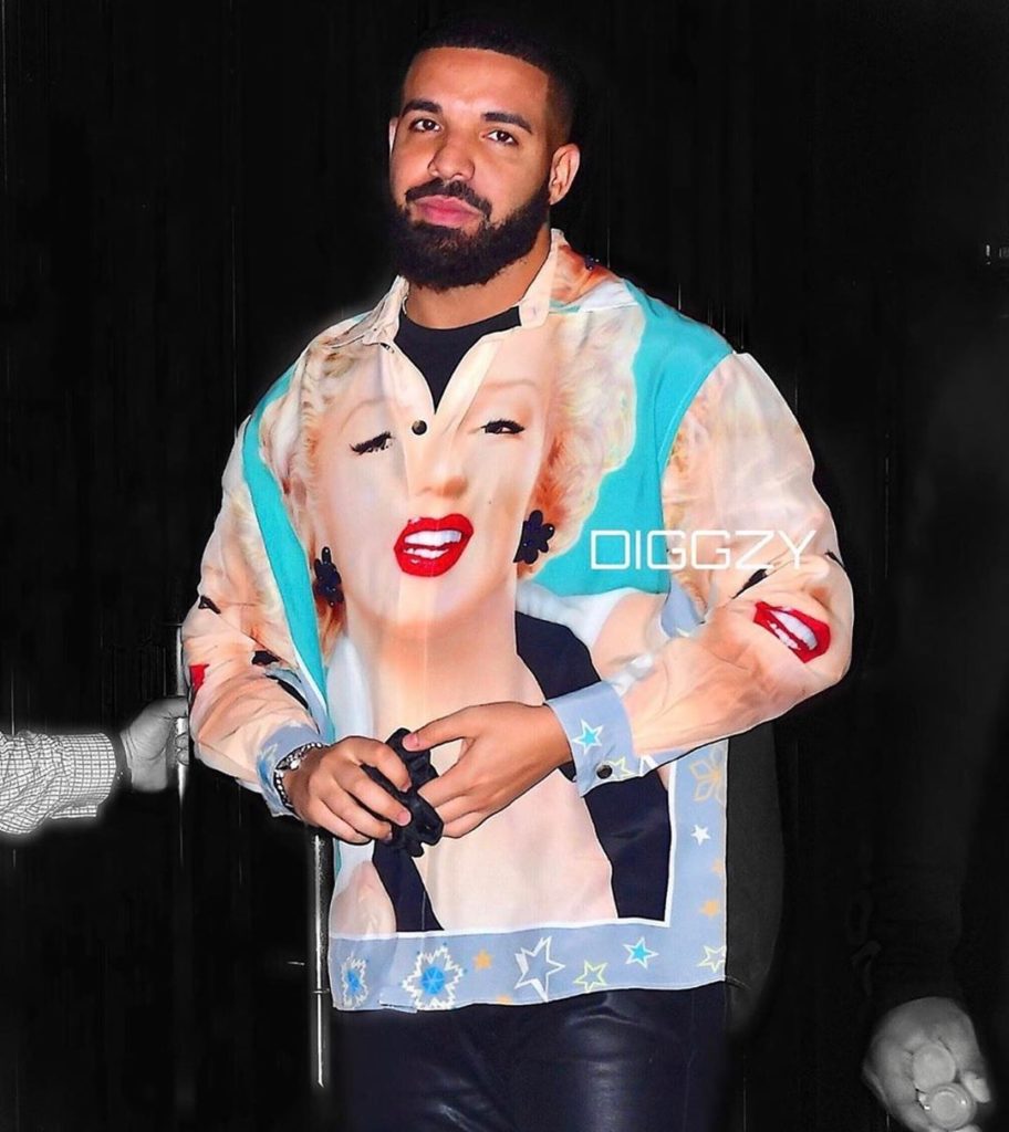 SPOTTED: Drake Steps Out in Loewe Marilyn Monroe Shirt – PAUSE Online ...