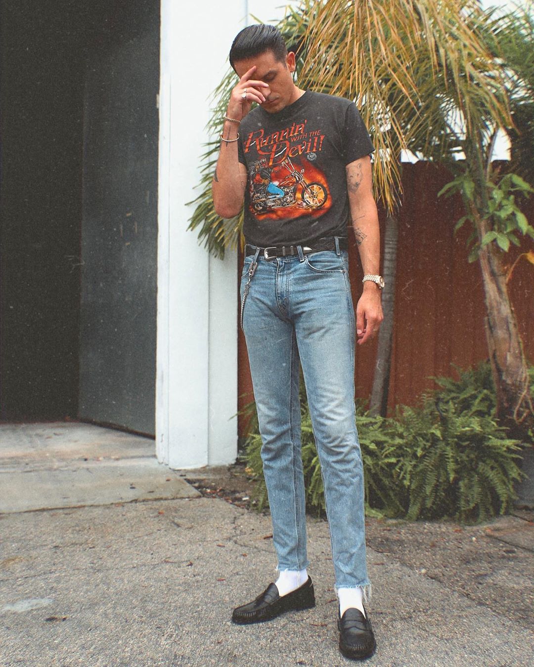 SPOTTED: G Eazy Does Mod Chic In Vintage Rock Tee & Loafers – PAUSE ...