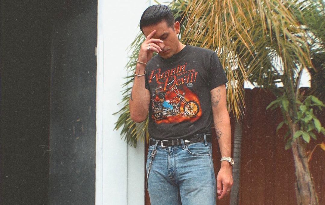 SPOTTED: G Eazy Does Mod Chic In Vintage Rock Tee & Loafers