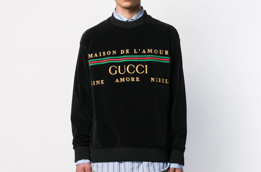 PAUSE or Skip: Gucci Maison De L’Amour Velvet Sweatshirt