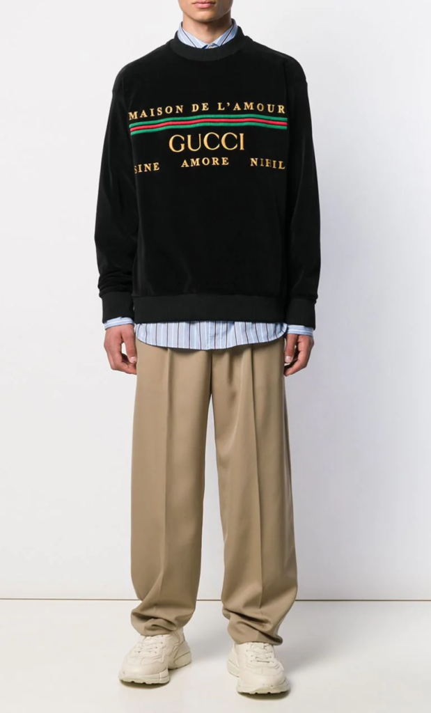PAUSE or Skip: Gucci Maison De L’Amour Velvet Sweatshirt – PAUSE Online ...