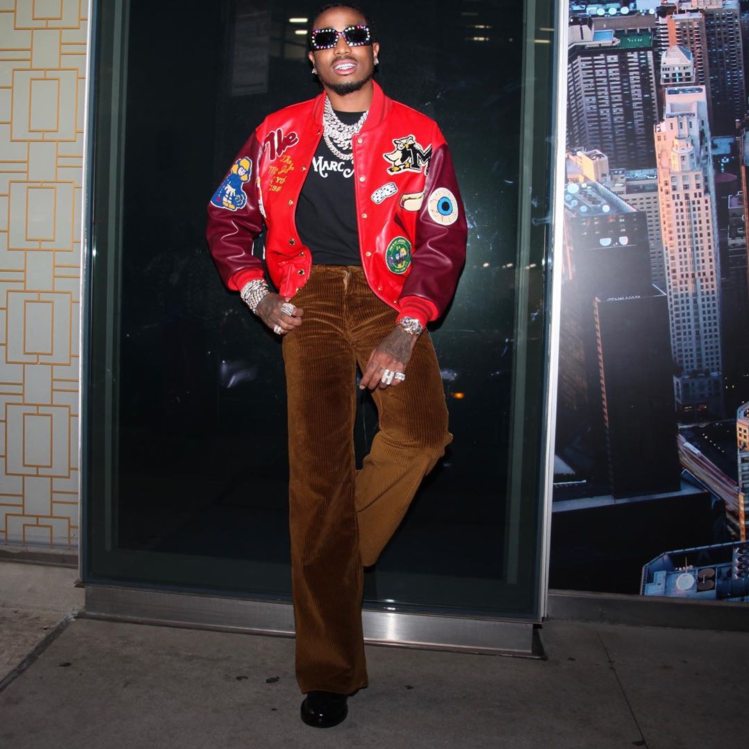 SPOTTED: Quavo Huncho Hits NYFW in Marc Jacobs
