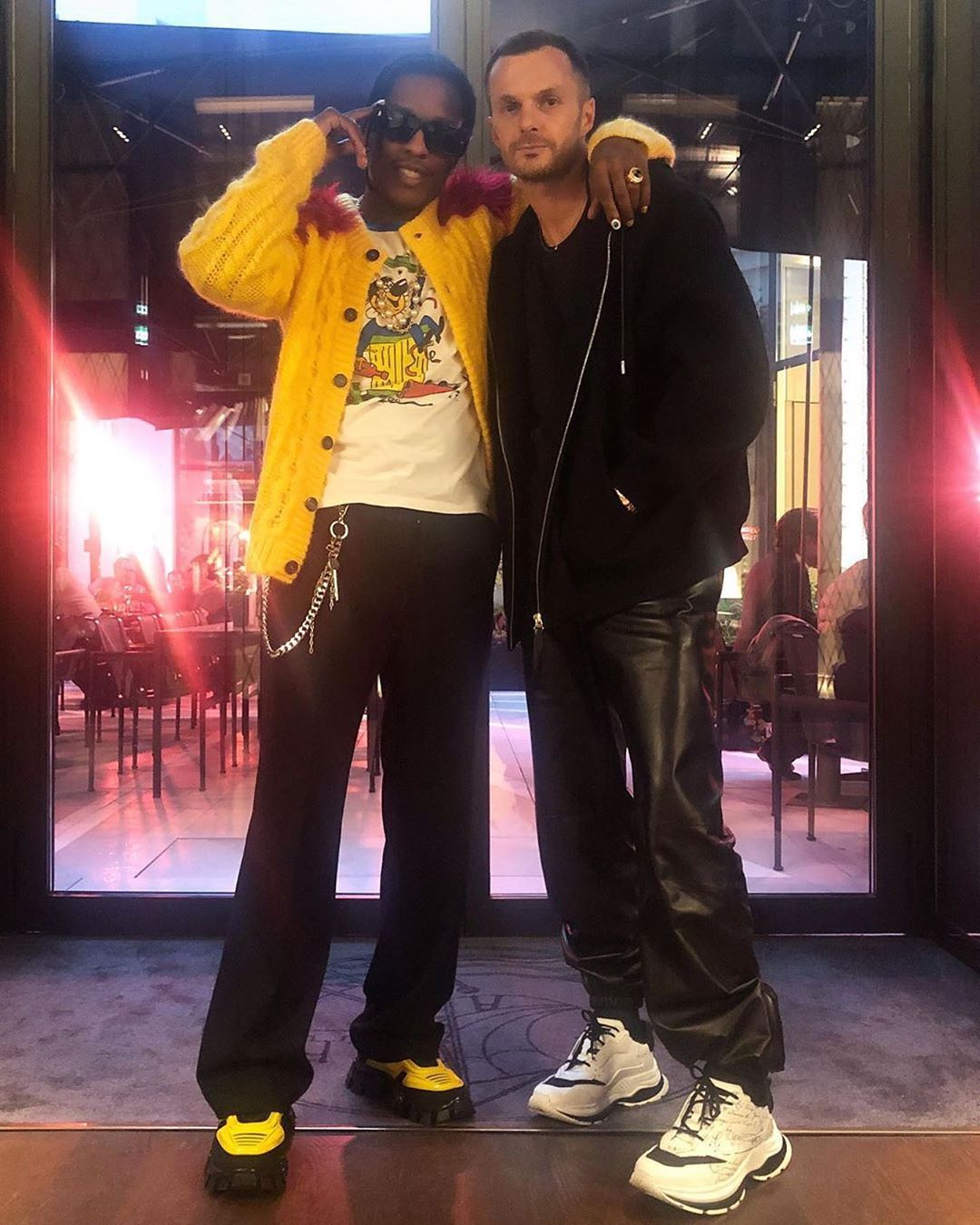 SPOTTED: ASAP Rocky Dons Prada for Drinks with Kris Van Assche