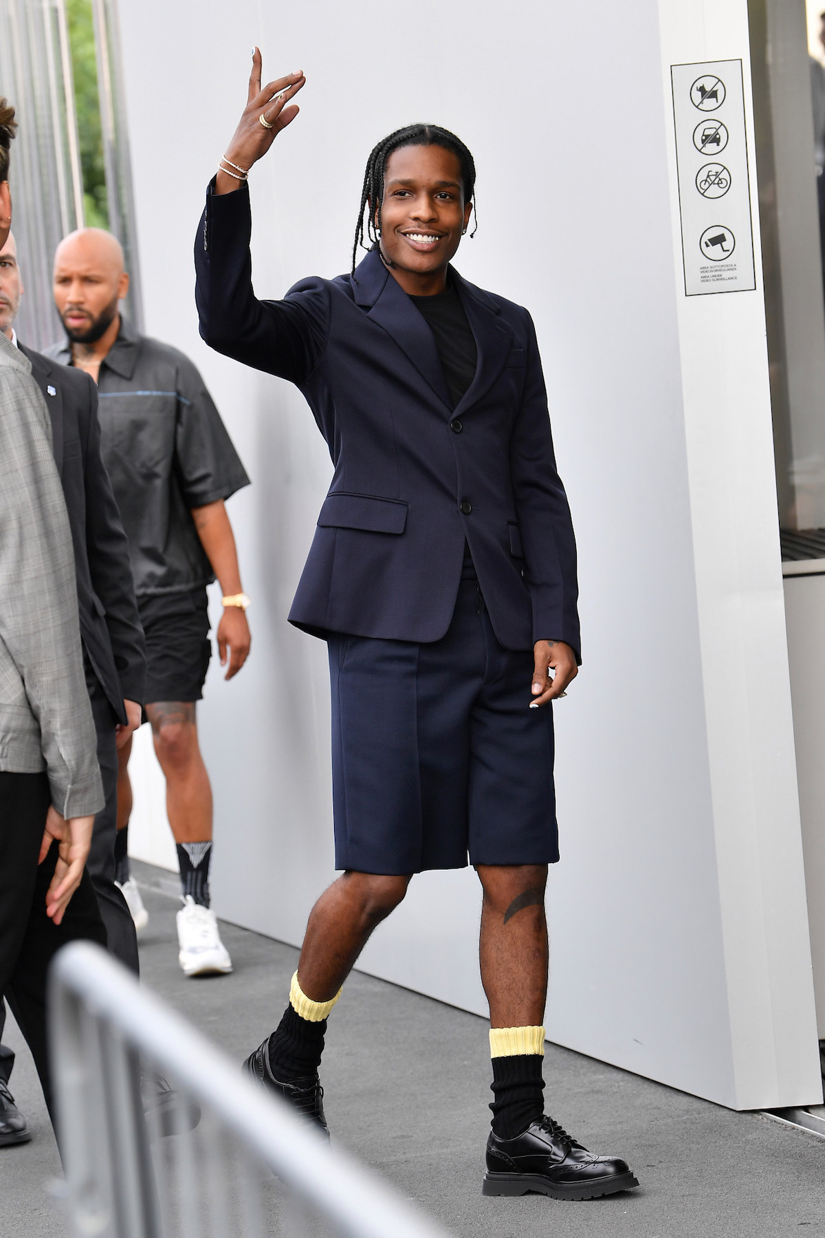 SPOTTED ASAP Rocky in HeadToToe Prada in Milan PAUSE Online Men