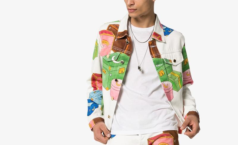 PAUSE or Skip: Casablanca’s Multicolored Trunk Print Denim Jacket