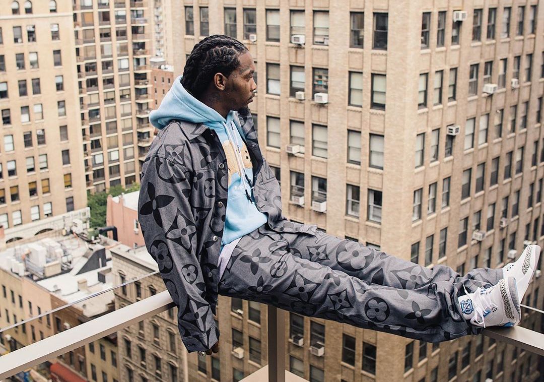 SPOTTED: Offset Takes in New York Views In Louis Vuitton Two-Piece