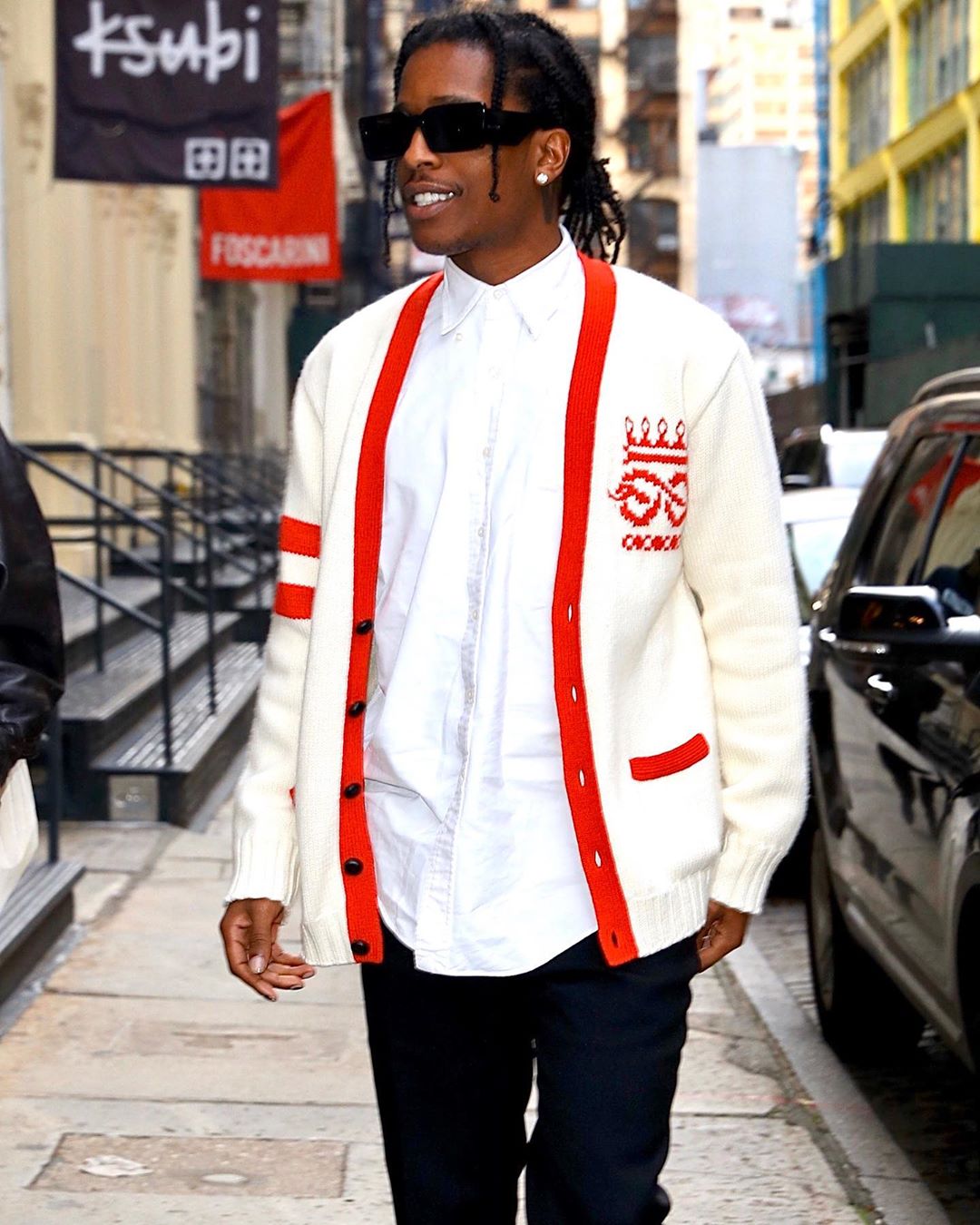 SPOTTED: ASAP Rocky heads out in Gucci during NYC Trip