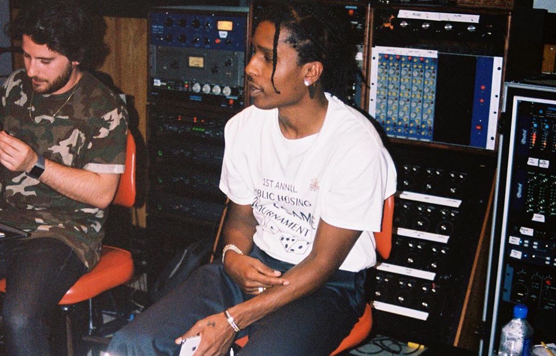 SPOTTED: A$AP Rocky In The Studio Rocking Sacai x Nike