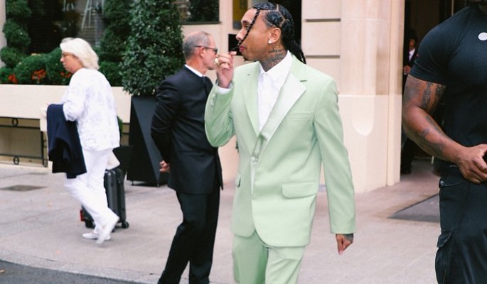 SPOTTED: Tyga Hits Paris Fashion Week In YProject Suit