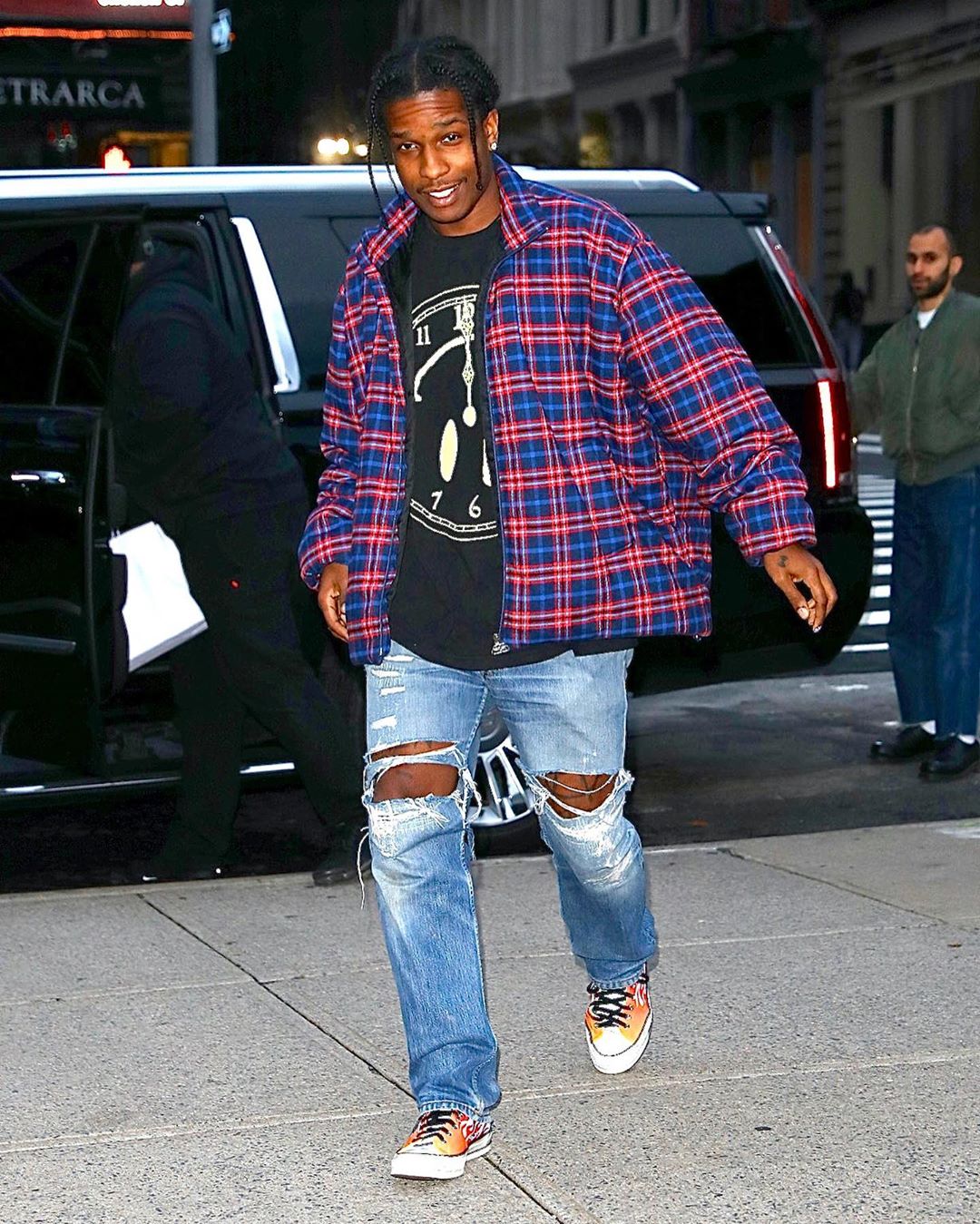 SPOTTED: ASAP Rocky Hits NYC in Balenciaga & Converse
