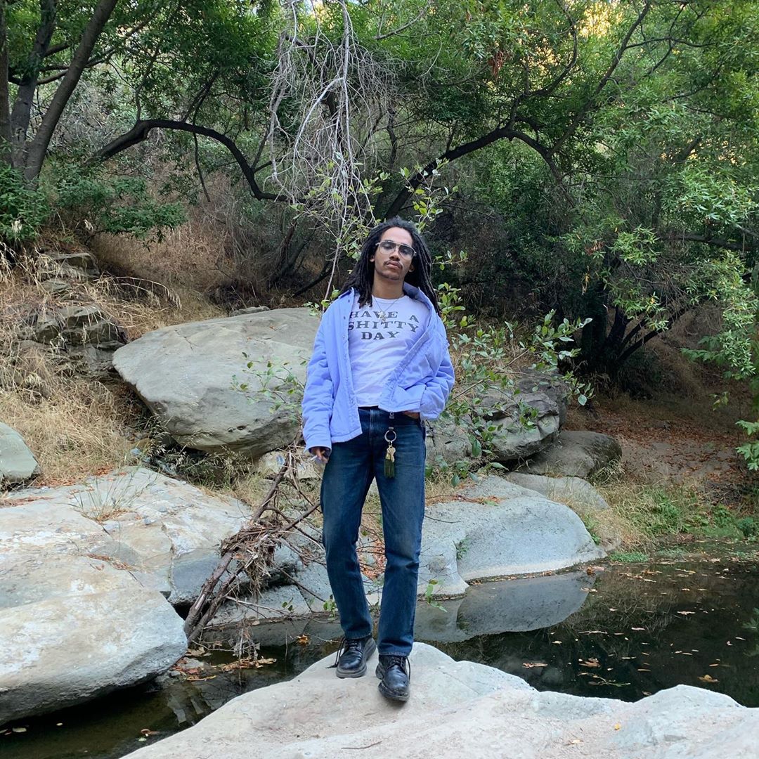 SPOTTED: Luka Sabbat Dons Lilac on Denim During Time Off