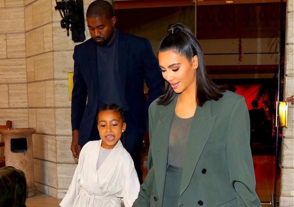 SPOTTED: Kanye, Kim And North Suited & Booted