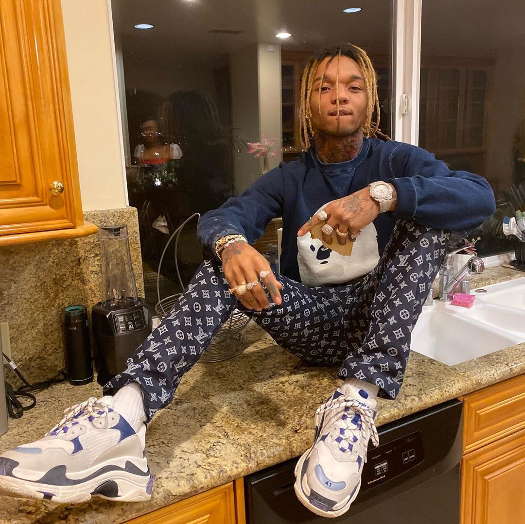 SPOTTED: Swae Lee in Louis Vuitton Monogrammed Pants – PAUSE