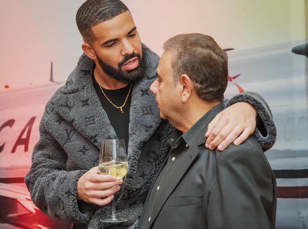 SPOTTED: Drake in Louis Vuitton Shearling Coat at Christmas Event