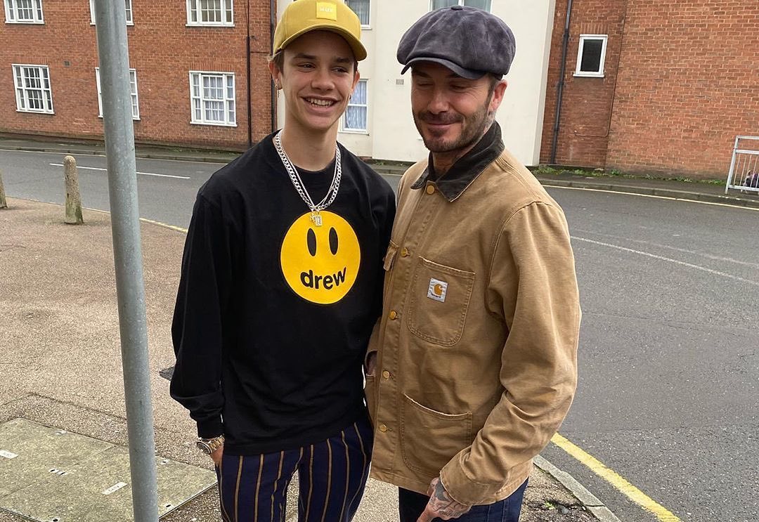 SPOTTED: David & Romeo Beckham in Alexander McQueen, Dior & more