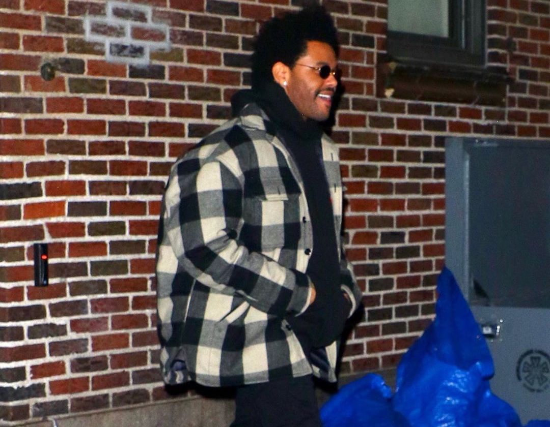 SPOTTED: The Weeknd in Flannel Jacket & Heron Preston Boots