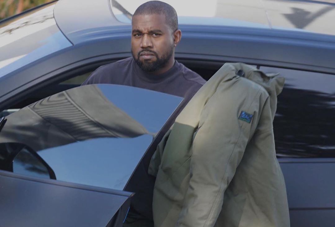 SPOTTED: Kanye West Rocks Raf Simons Jacket & Prada Pants Out In Calabasas