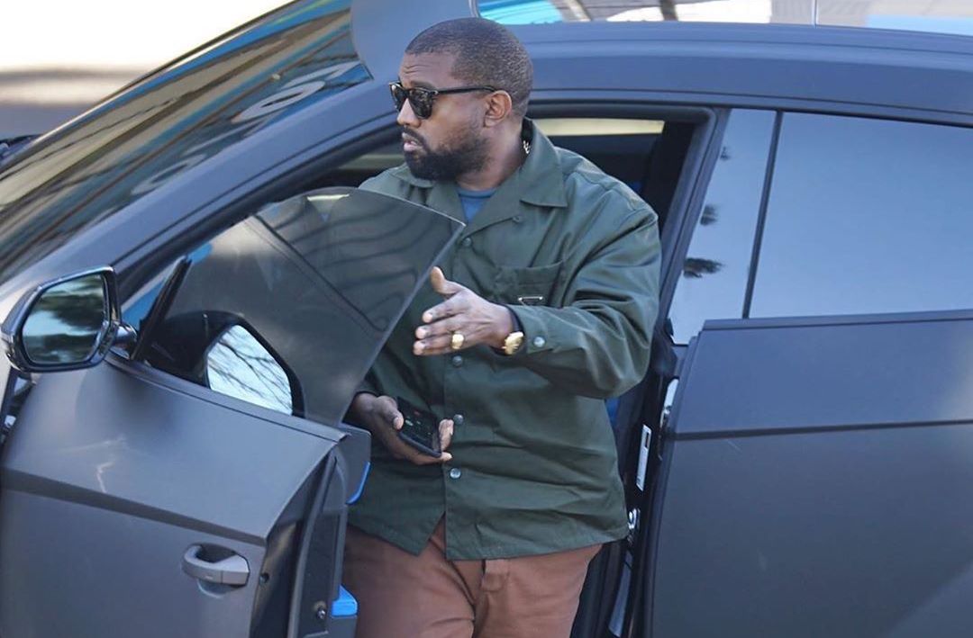 SPOTTED: Kanye West Keeps things Tonal in Prada & Yeezy