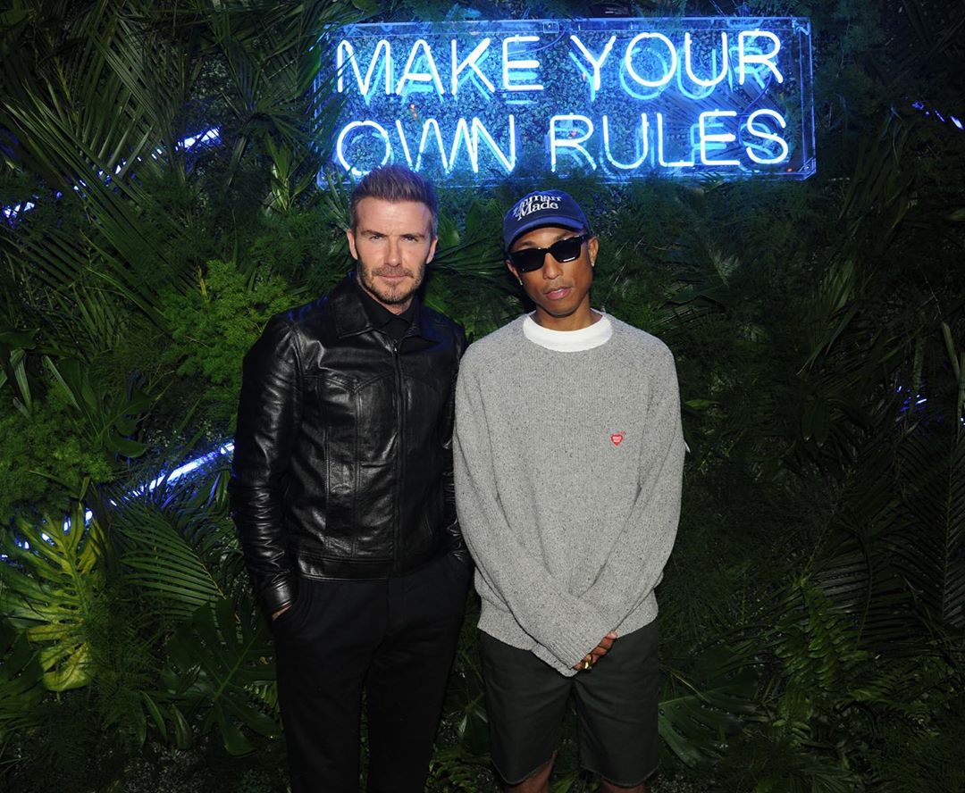 SPOTTED: Pharrell Williams & David Beckham at Swan Miami