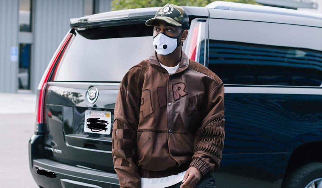 SPOTTED: Big Sean Dons Nike Leather Jacket & Nike Dunks