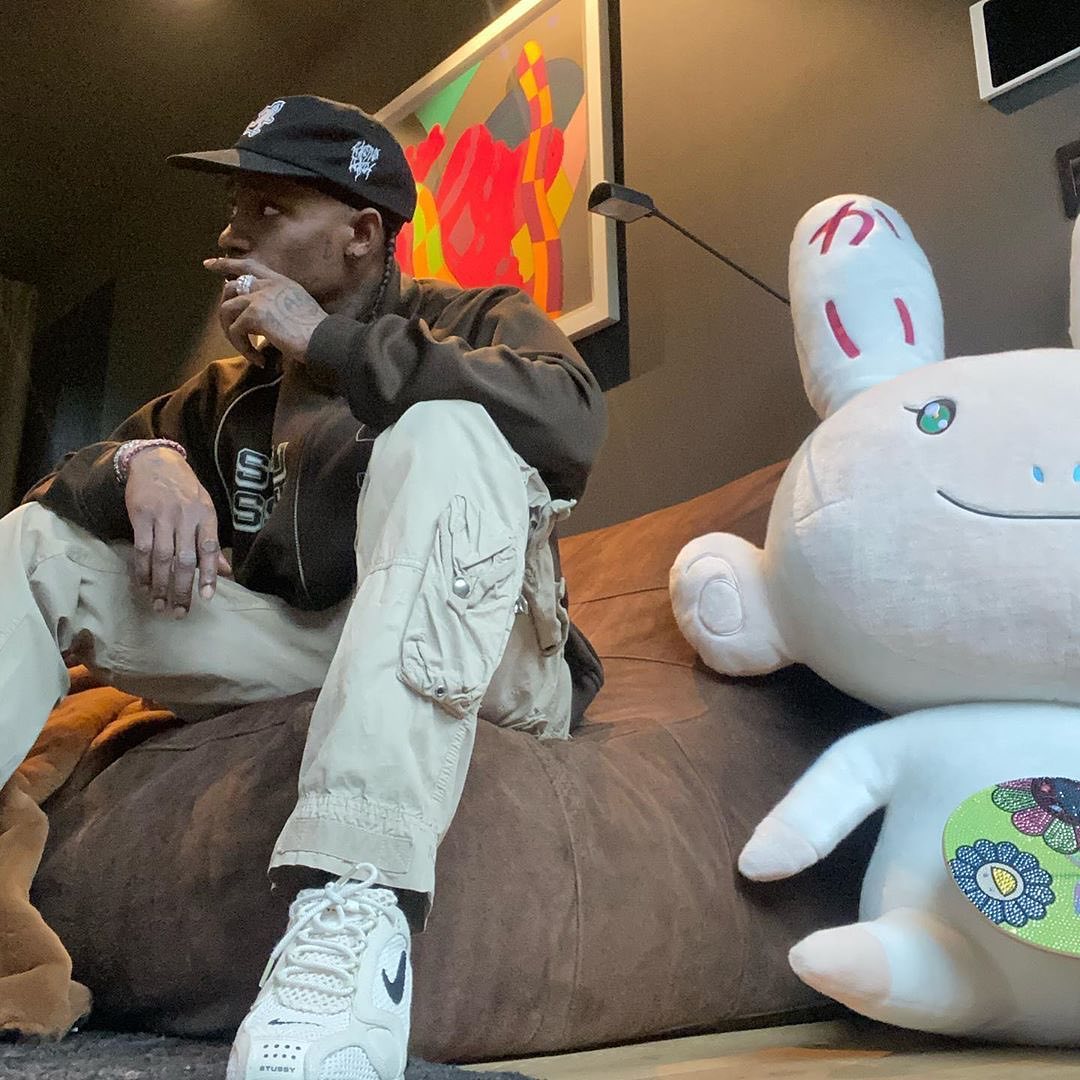 SPOTTED: Travis Scott Flaunts Unreleased Stussy x Nike Air Zoom ...