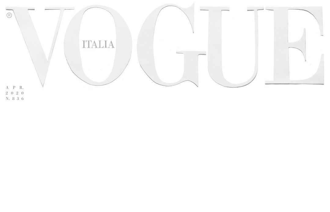 Vogue Italia Goes All-White for April 2020 Issue