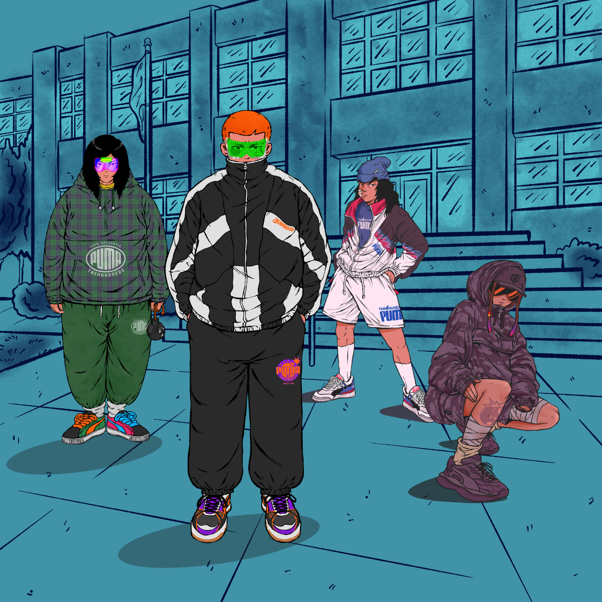 Puma and The Hundreds Present an Illustrated Lookbook