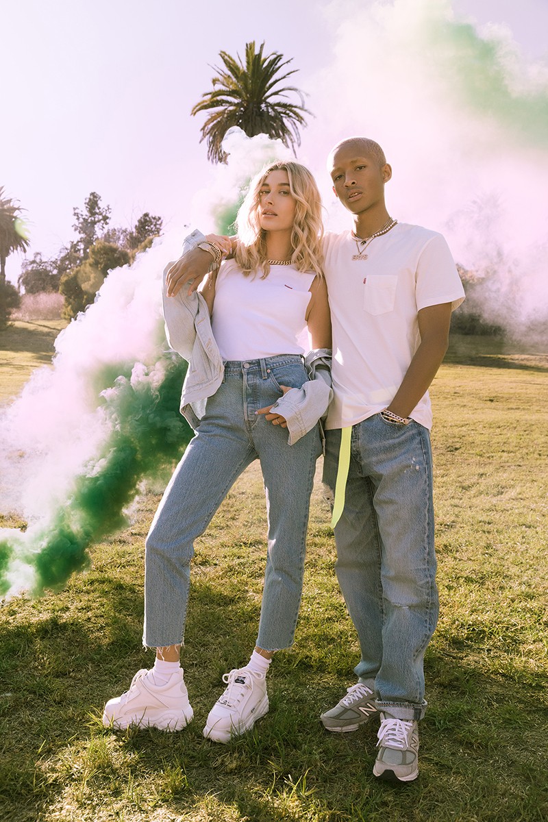 Jaden Smith and Hailey Bieber Stars In Levi’s Campaign