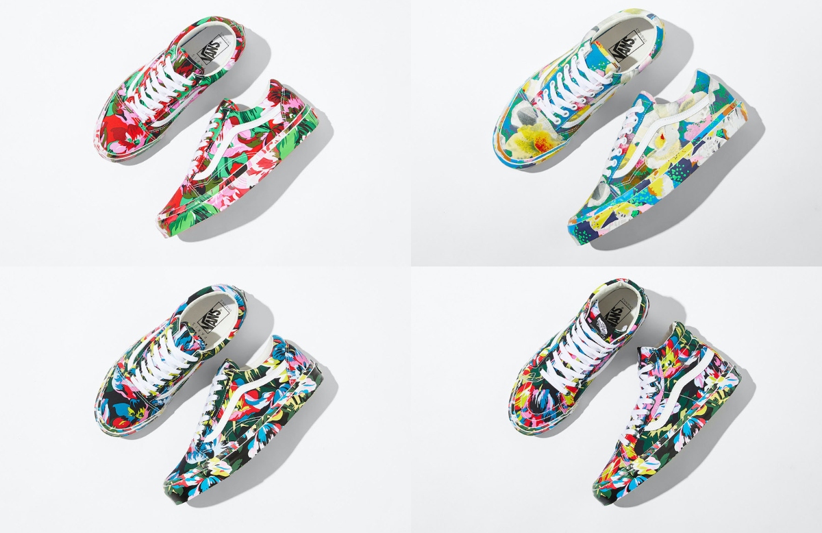A Closer Look at the Pending Vans x Kenzo Floral Footwear Collab