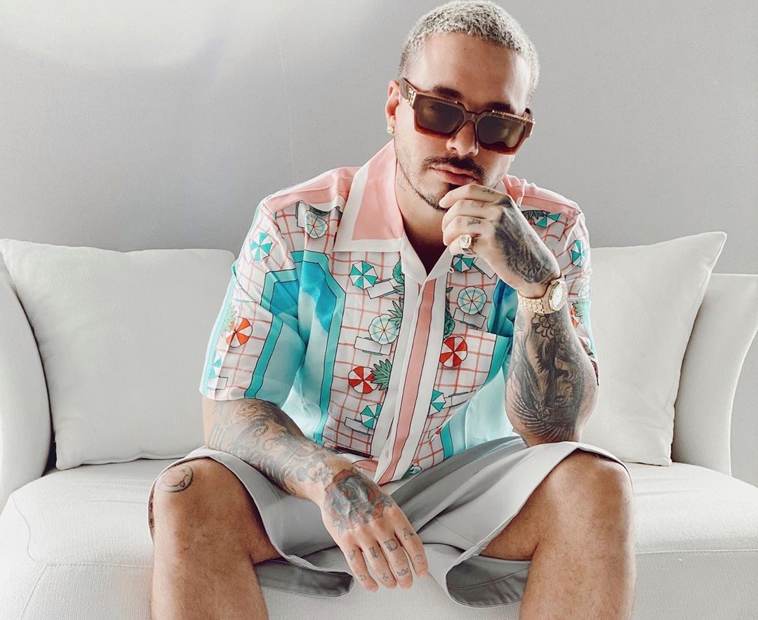 SPOTTED: J Balvin Relaxes in Casablanca Shirt