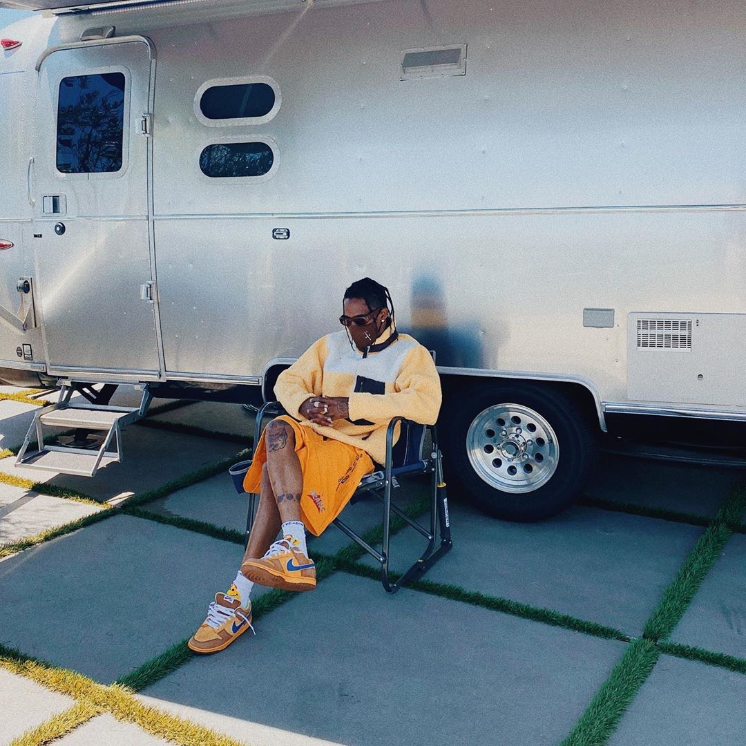 SPOTTED: Travis Scott in Yellow Hues and Rare Nike Dunk’s
