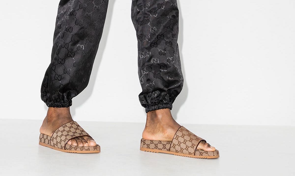 PAUSE or Skip: Gucci Brown GG Supreme Sandals