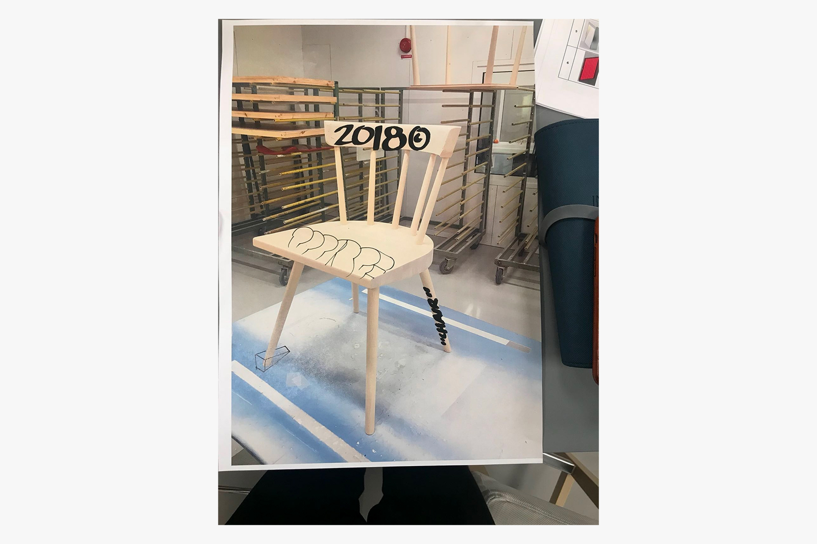 Virgil Abloh lists Customised “Doorstop Chair” for Charity Auction
