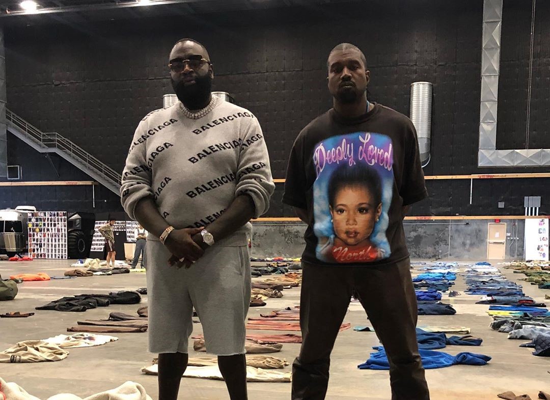 SPOTTED: Kanye West and Rick Ross Pose In-front Unreleased Clothes
